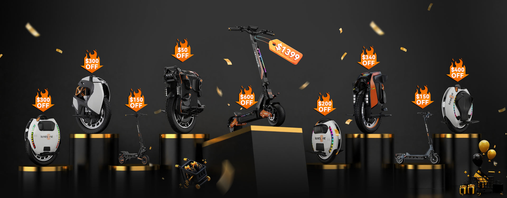 KingSong Brand Month deals on electric unicycles and scooters