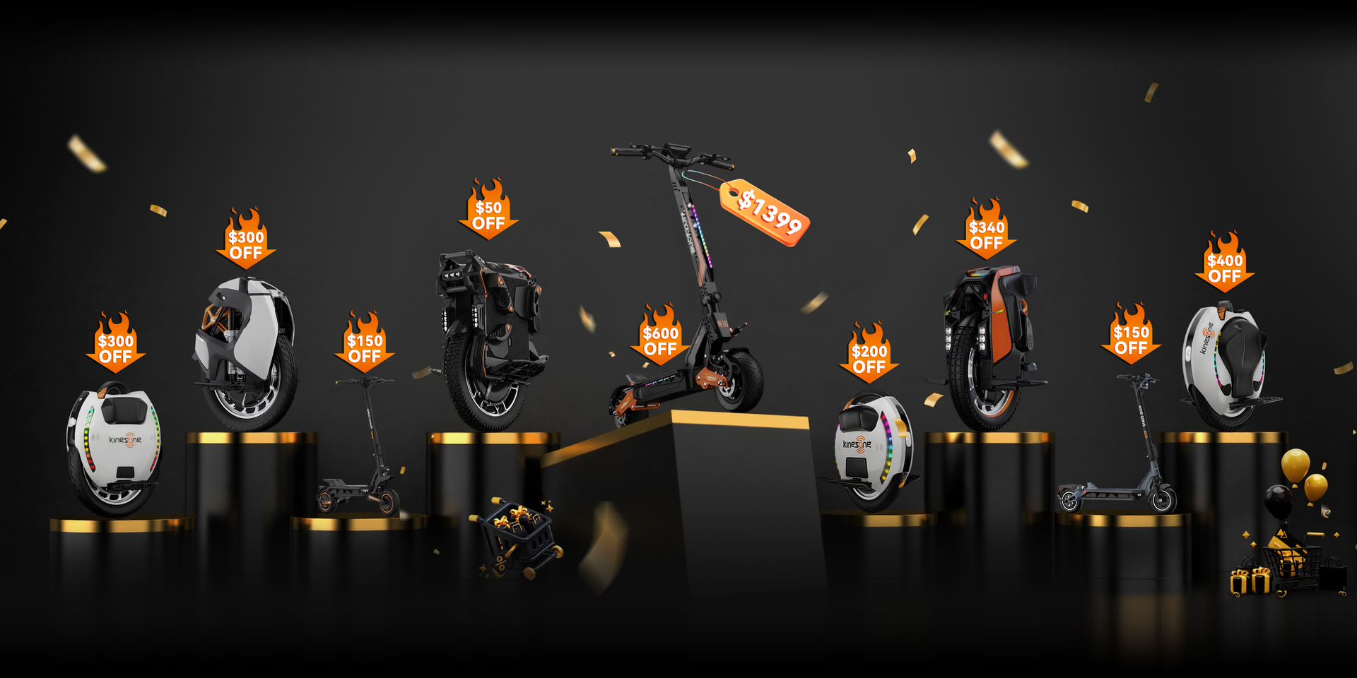 KingSong Brand Month deals on electric unicycles and scooters