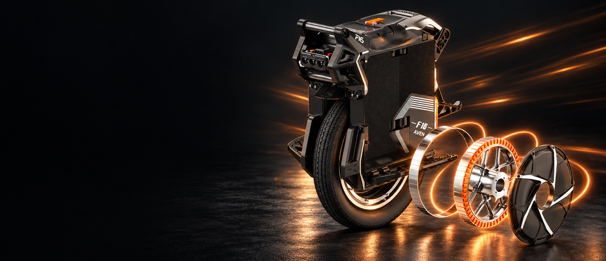 KingSong F16 three-quarter product render