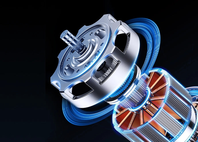 Exploded motor illustration for the Kingsong N12T3 dual-motor electric scooter