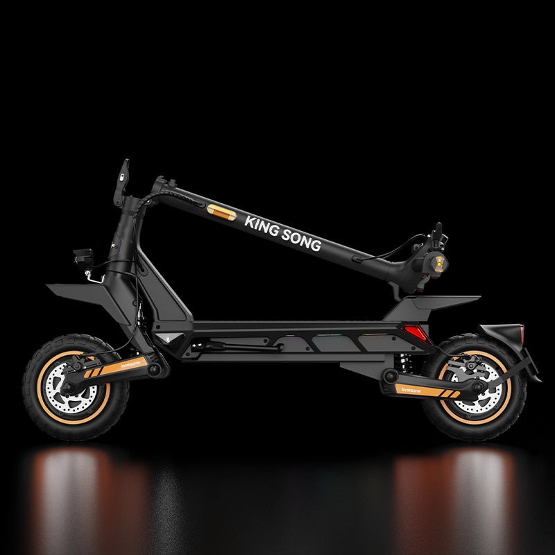 Kingsong N12T3 electric scooter folded for storage